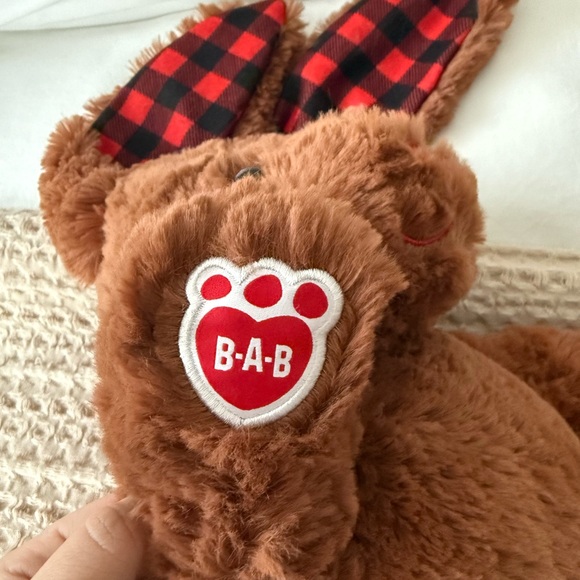 Build A Bear Buffalo Check Pawlette Bunny Holiday Plush - Picture 10 of 13